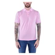 Zachte Katoenen Polo Shirt Ss24 Kangra , Pink , Heren