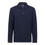 Mistero Lange Mouw Polo Shirt Ballantyne , Blue , Heren