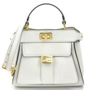 Pre-owned Leather fendi-bags Fendi Vintage , White , Dames