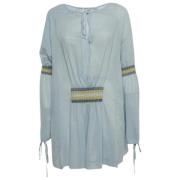 Pre-owned Cotton dresses Loewe Pre-owned , Blue , Dames