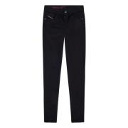 Tijdloze Super Skinny Jeans Diesel , Black , Dames