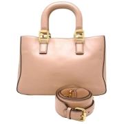 Pre-owned Leather fendi-bags Fendi Vintage , Pink , Dames