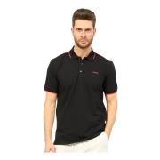 Heren Dimoso Piqué Katoen Polo Hugo Boss , Black , Heren