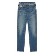 Veelzijdige Straight Jeans - 2020 D-Viker Diesel , Blue , Heren