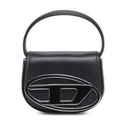 1DR XS - Iconic mini bag with D logo plaque Diesel , Black , Dames