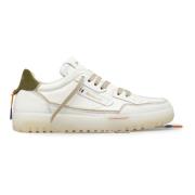 Earving Wit Neon Groene Sneakers Barracuda , White , Heren