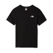 Zwarte T-shirt met Simple Dome The North Face , Black , Heren