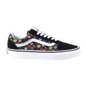 Casual Zwarte Textiel Sneakers met 3cm Rubberen Zool Vans , Black , Da...