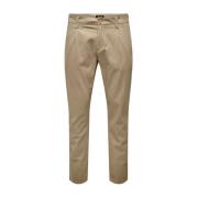 Klassieke Herenbroek Only & Sons , Beige , Heren