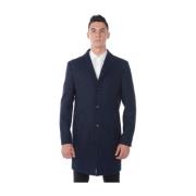 Coats Daniele Alessandrini , Blue , Heren