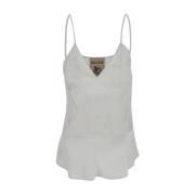 Sleeveless Tops Semicouture , Beige , Dames
