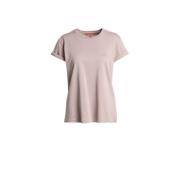 Myra Tee Misty Lilac Katoenen T-Shirt Parajumpers , Pink , Dames