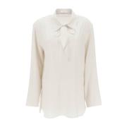 Klassieke Witte Button-Up Shirt The Row , Beige , Dames