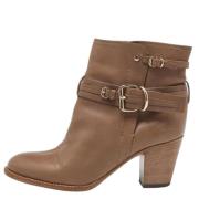 Pre-owned Leather boots Dior Vintage , Brown , Dames