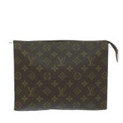 Pre-owned Canvas clutches Louis Vuitton Vintage , Brown , Dames