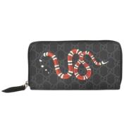 Pre-owned Canvas wallets Gucci Vintage , Black , Dames