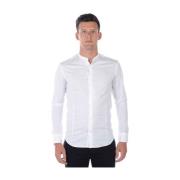 Slim Fit Koreaans Overhemd Daniele Alessandrini , White , Heren