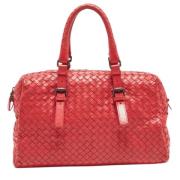 Pre-owned Leather shoulder-bags Bottega Veneta Vintage , Red , Dames