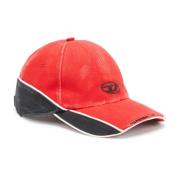Distressed colour-block baseball cap Diesel , Red , Heren