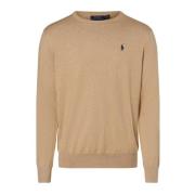 Stijlvolle Heren Gebreide Trui - Maglione Giro Ralph Lauren , Beige , ...