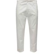 Moderne Slim Fit Jeans Only & Sons , White , Heren