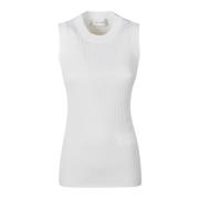 Mouwloze Top Sportmax , White , Dames