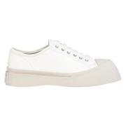 Luxe Leren Chunky Sole Sneakers Marni , White , Heren