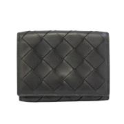 Pre-owned Leather wallets Bottega Veneta Vintage , Black , Dames