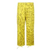Wide Trousers ERL , Yellow , Heren