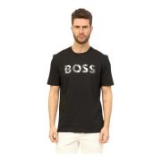 T-Shirts Hugo Boss , Black , Heren