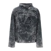 Hoodies Diesel , Gray , Heren