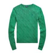 Round-neck Knitwear Polo Ralph Lauren , Green , Dames