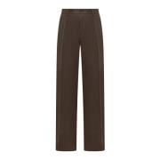 Straight Trousers Dolce & Gabbana , Brown , Heren