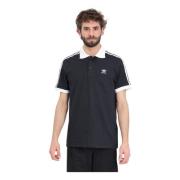 Klassieke Zwarte Polo Shirt Adidas Originals , Black , Heren
