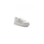 Witte Mesh Glitter Sneakers - Kylie 26 Liu Jo , White , Dames