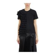 Ruffle T-shirt Damesmode Comme des Garçons , Black , Dames