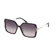 Gedurfde vierkante zonnebrillencollectie Tom Ford , Black , Dames