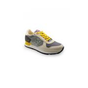 Grijze en beige leren sneakers S4Stab01/Nys Napapijri , Multicolor , H...