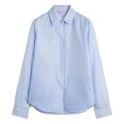 Slim-Fit Toggle Jack Overhemd Lijm Aspesi , Blue , Dames