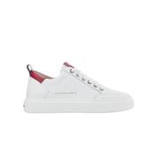 Luxe Wit Rood Straat Sneakers Alexander Smith , White , Heren