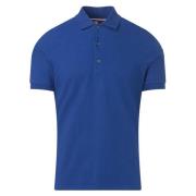 Blauw Stretch Polo Shirt Elegant Lichtgewicht Fusalp , Blue , Heren