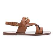 Flat Sandals Valentino Garavani , Brown , Dames