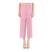 Cropped Trousers Pinko , Pink , Dames