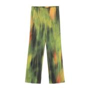 Wide Trousers Issey Miyake , Green , Dames