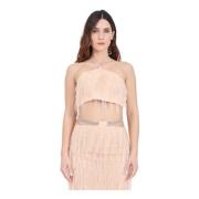 Sleeveless Tops Simona Corsellini , Beige , Dames