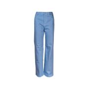 Klassieke Straight Broek Mauro Grifoni , Blue , Dames