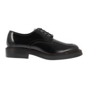 Gestempelde leren veterschoenen Tod's , Black , Heren