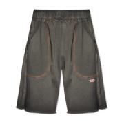 P-Bask shorts met logo Diesel , Gray , Heren