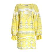 Short Dresses Moschino , Yellow , Dames