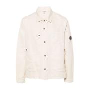 Light Jackets C.p. Company , White , Heren